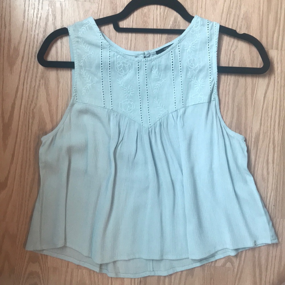 Baby blue forever 21 tank top